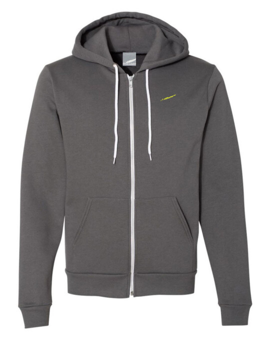 plain zip grey