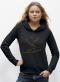 ebfalling feather blk mel