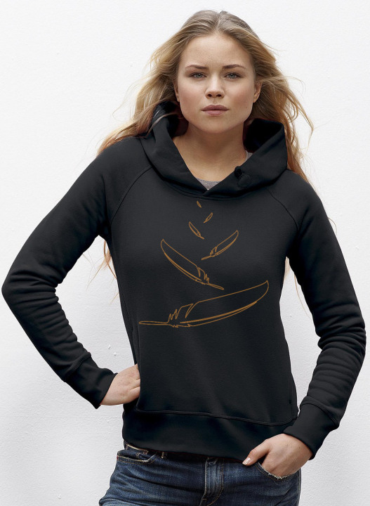 ebfalling feather blk mel