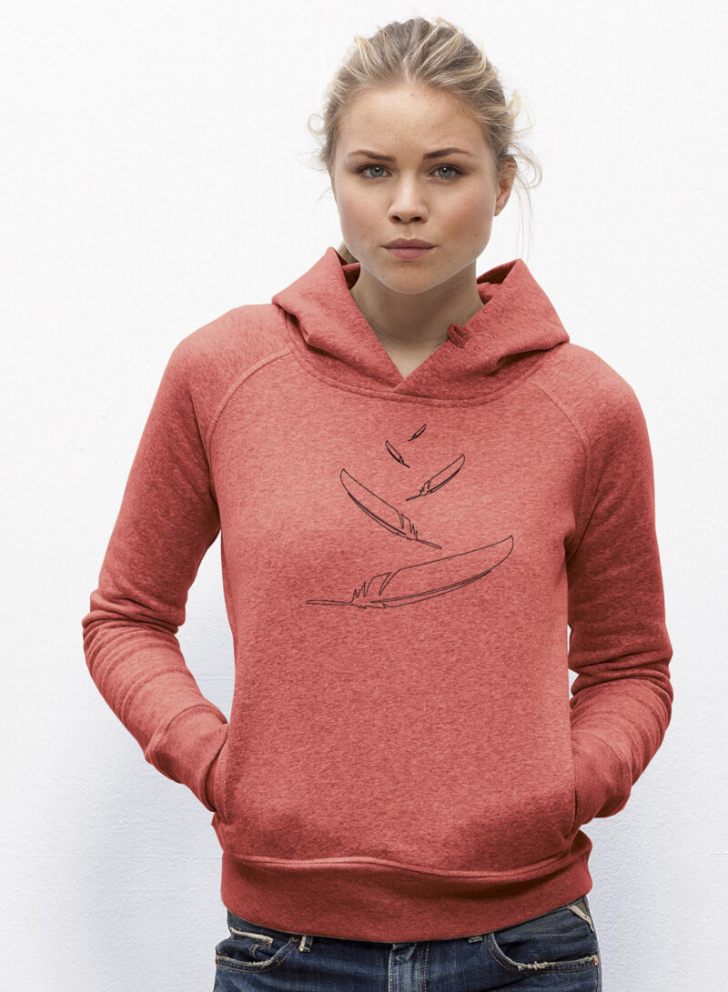 ebfalling feather mid-heather-red